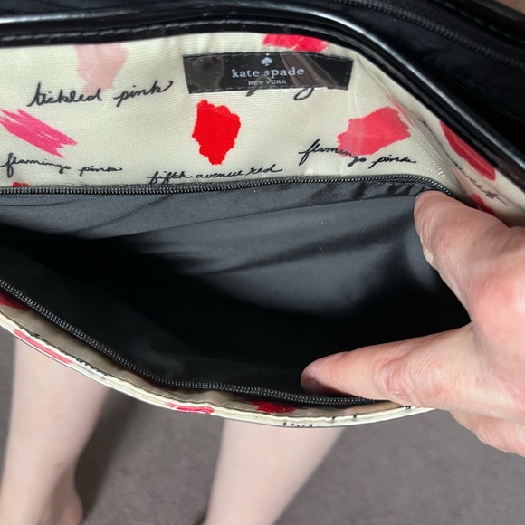Kate Spade ♠️ Lipstick Smudge Makeup Bag Large - Picture 11 of 11